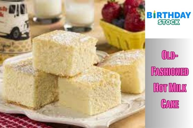 Old-Fashioned Hot Milk Cake