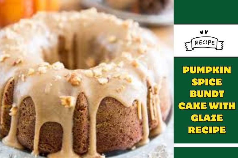 Pumpkin Spice Bundt Cake With Glaze Recipe