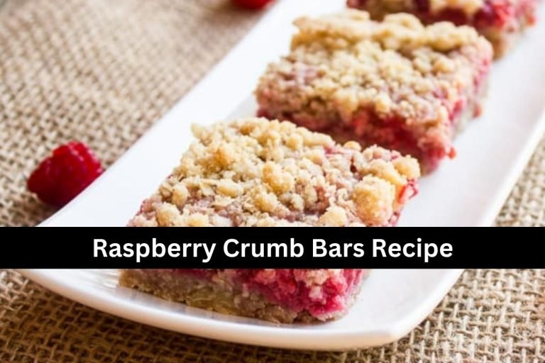 Raspberry Crumb Bars Recipe