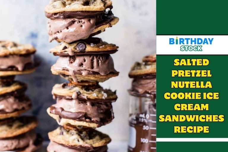 Salted Pretzel Nutella Cookie Ice Cream Sandwiches Recipe