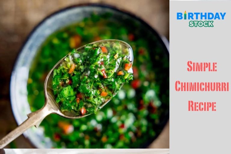 Simple Chimichurri Recipe