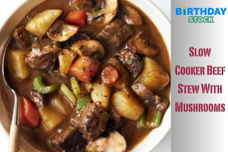 Slow Cooker Beef Stew With Mushrooms