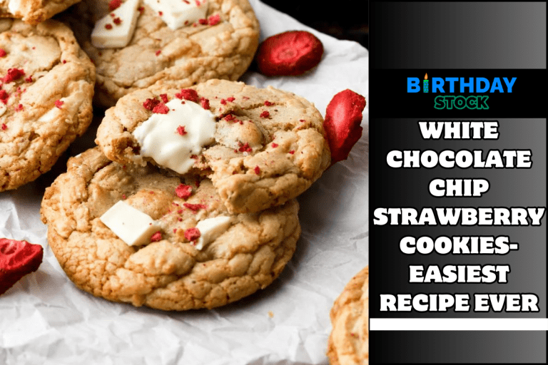 White Chocolate Chip Strawberry Cookies- Easiest Recipe Ever