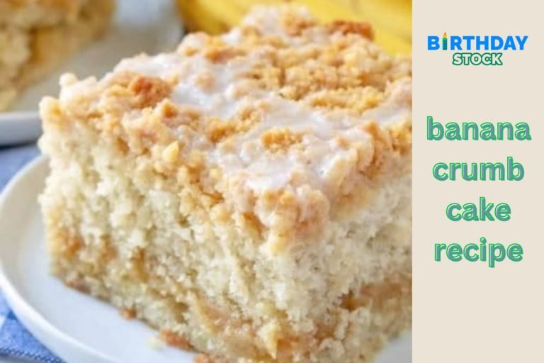 banana crumb cake recipe