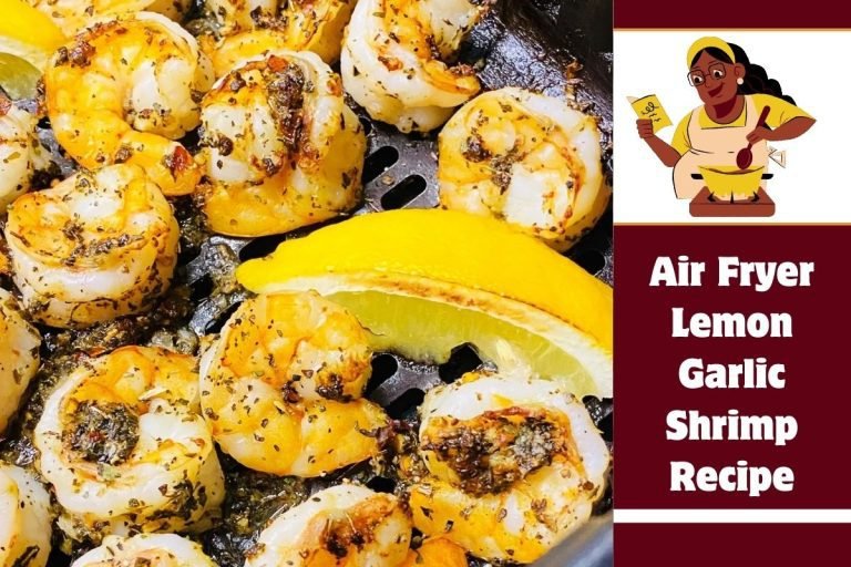 Air Fryer Lemon Garlic Shrimp Recipe
