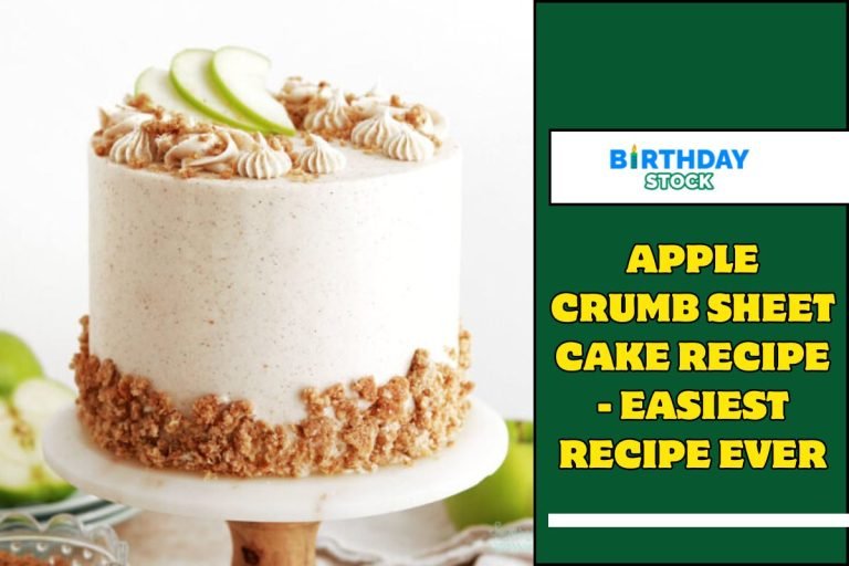 Apple Crumb Sheet Cake Recipe - Easiest Recipe Ever