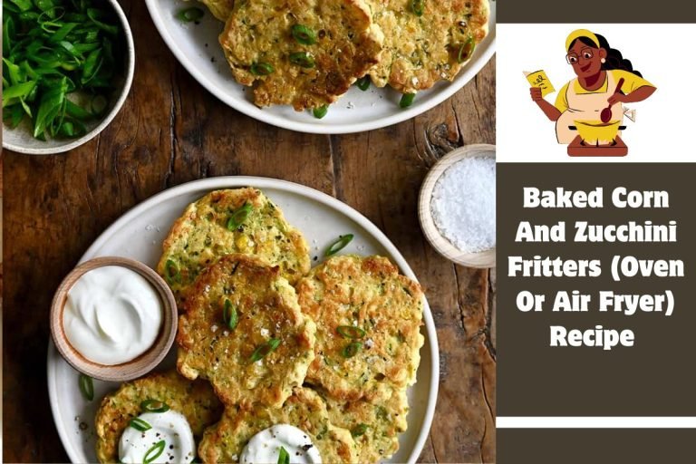 Baked Corn And Zucchini Fritters (Oven Or Air Fryer) Recipe