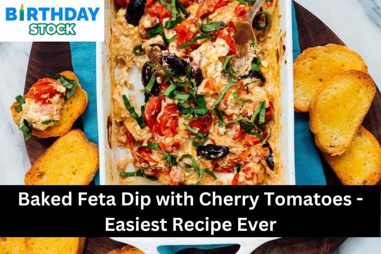 Baked Feta Dip with Cherry Tomatoes - Easiest Recipe Ever