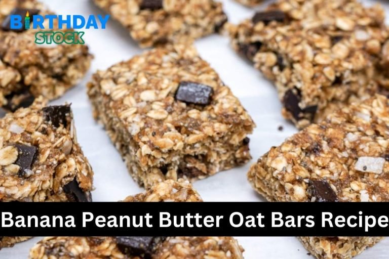 Banana Peanut Butter Oat Bars Recipe