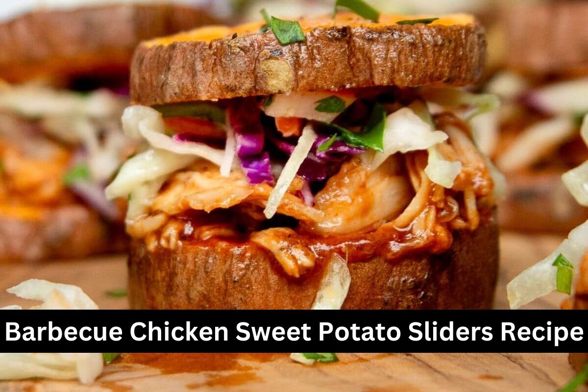 Barbecue Chicken Sweet Potato Sliders Recipe - Birthday Stock