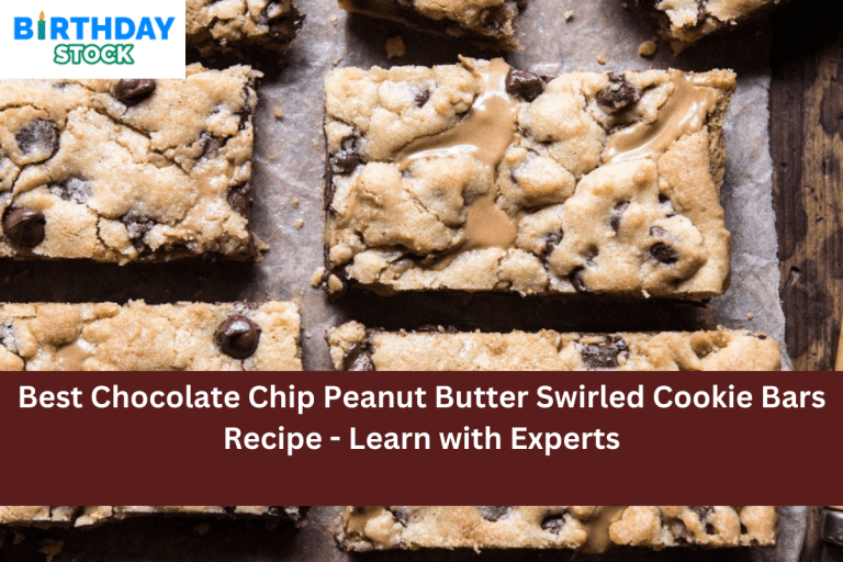 Best Chocolate Chip Peanut Butter Swirled Cookie Bars Recipe - Learn with Experts
