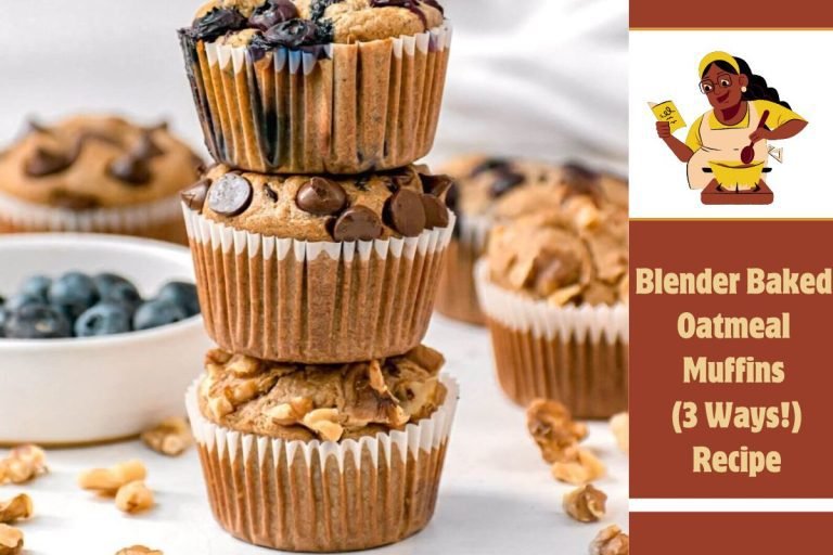 Blender Baked Oatmeal Muffins (3 Ways!) Recipe