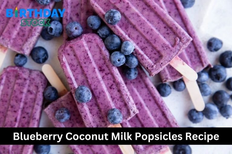 Blueberry Coconut Milk Popsicles Recipe