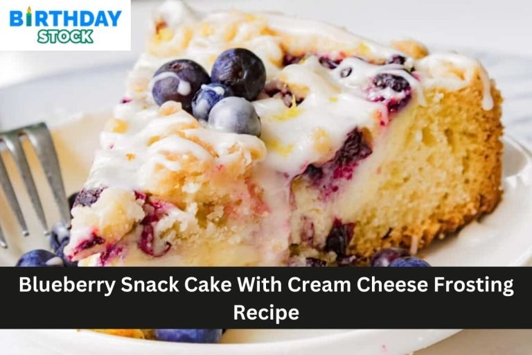 Blueberry Snack Cake With Cream Cheese Frosting Recipe