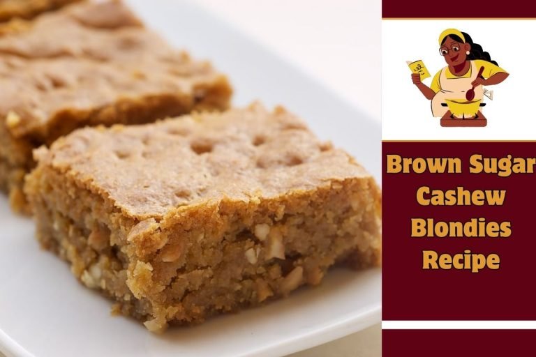 Brown Sugar Cashew Blondies Recipe