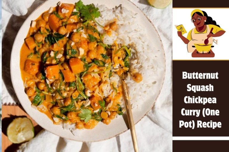 Butternut Squash Chickpea Curry (One Pot) Recipe