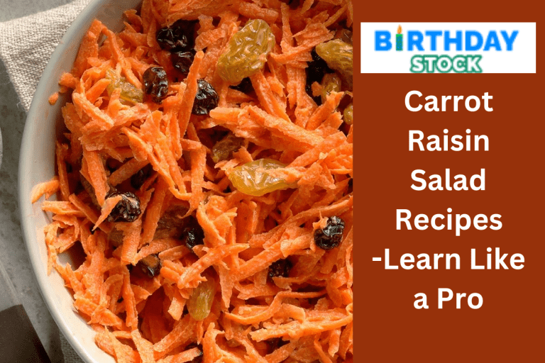 Carrot Raisin Salad Recipes -Learn Like a Pro