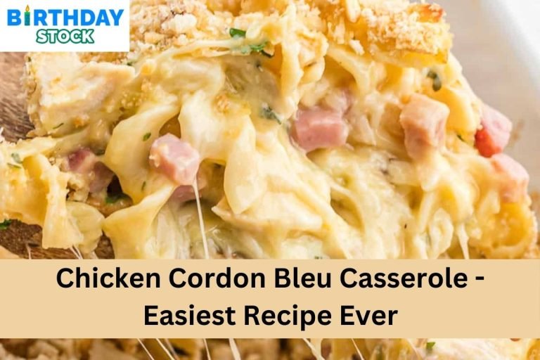 Chicken Cordon Bleu Casserole - Easiest Recipe Ever