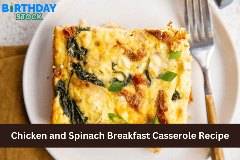 Chicken and Spinach Breakfast Casserole Recipe