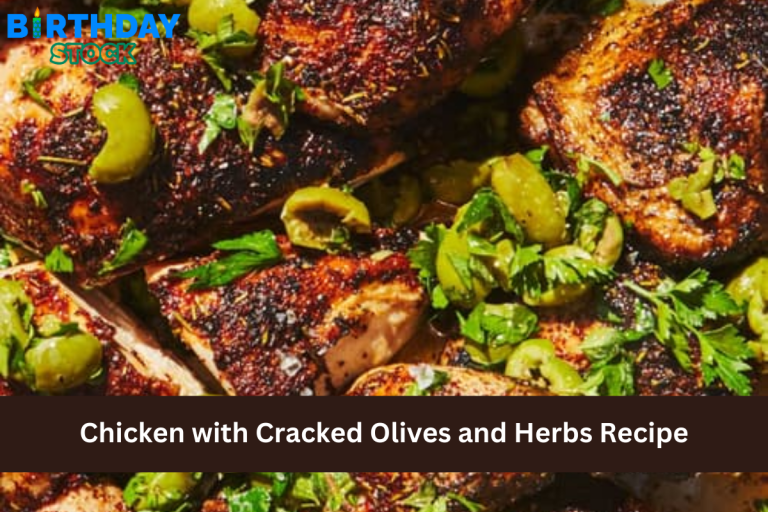 Chicken with Cracked Olives and Herbs Recipe 