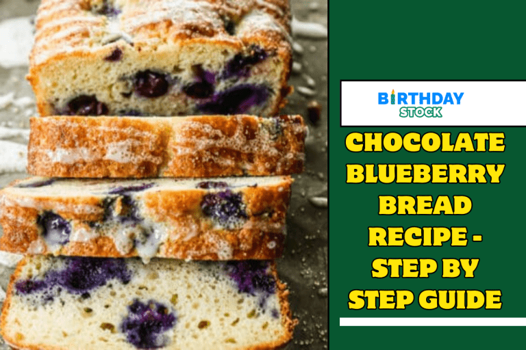 Chocolate Blueberry Bread recipe - Step by Step Guide