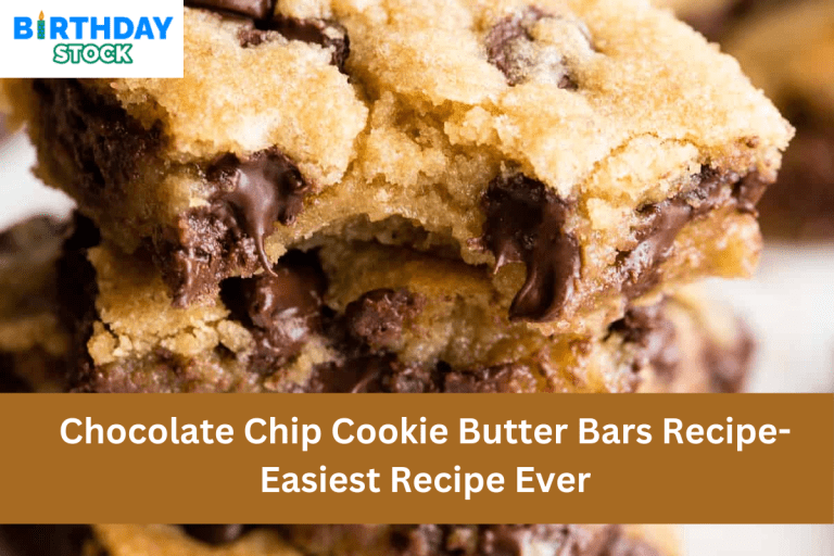 Chocolate Chip Cookie Butter Bars Recipe- Easiest Recipe Ever