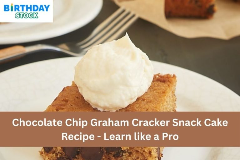 Chocolate Chip Graham Cracker Snack Cake Recipe - Learn like a Pro