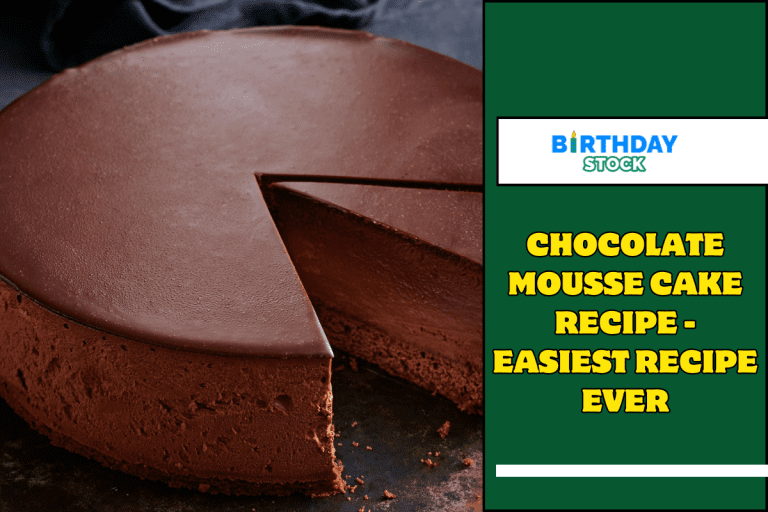 Chocolate Mousse Cake Recipe - Easiest Recipe Ever