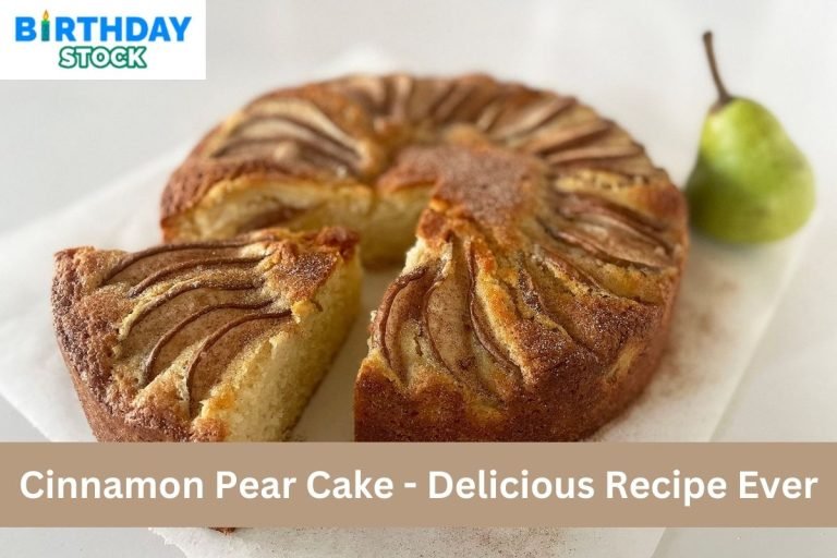 Cinnamon Pear Cake - Delicious Recipe Ever