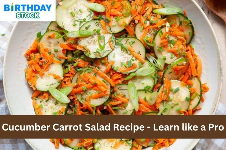 Cucumber Carrot Salad Recipe - Learn like a Pro