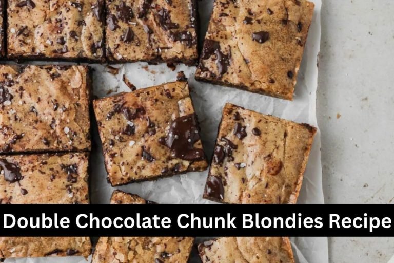 Double Chocolate Chunk Blondies Recipe