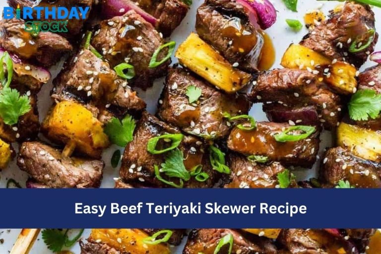 Easy Beef Teriyaki Skewer Recipe