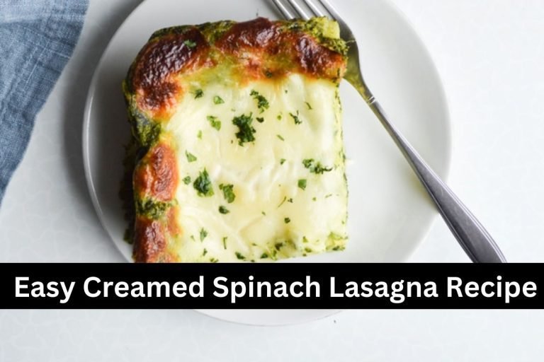 Easy Creamed Spinach Lasagna Recipe