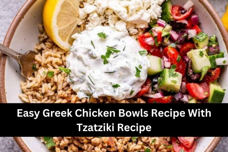 Easy Greek Chicken Bowls Recipe With Tzatziki Recipe