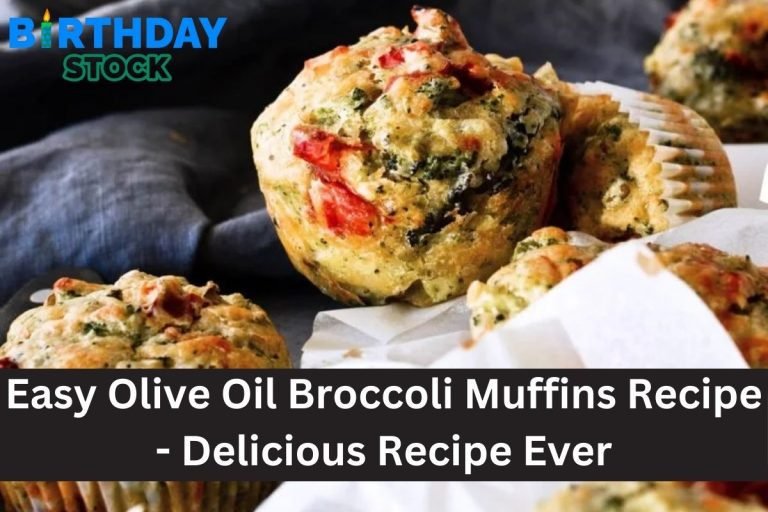Easy Olive Oil Broccoli Muffins Recipe - Delicious Recipe Ever