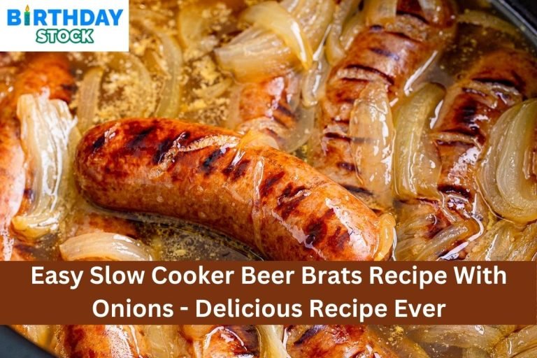 Easy Slow Cooker Beer Brats Recipe With Onions - Delicious Recipe Ever