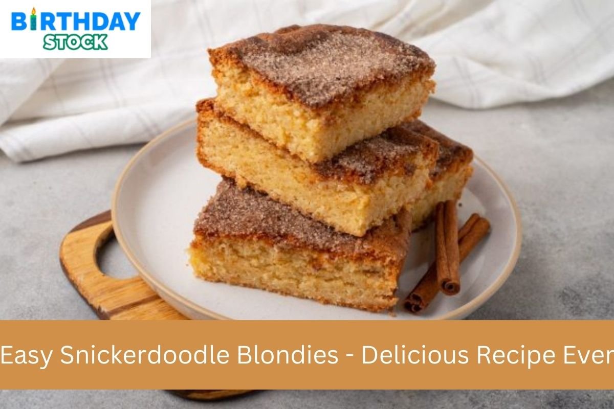 Easy Snickerdoodle Blondies - Delicious Recipe Ever