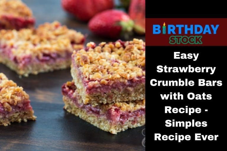 Easy Strawberry Crumble Bars with Oats Recipe - Simples Recipe Ever