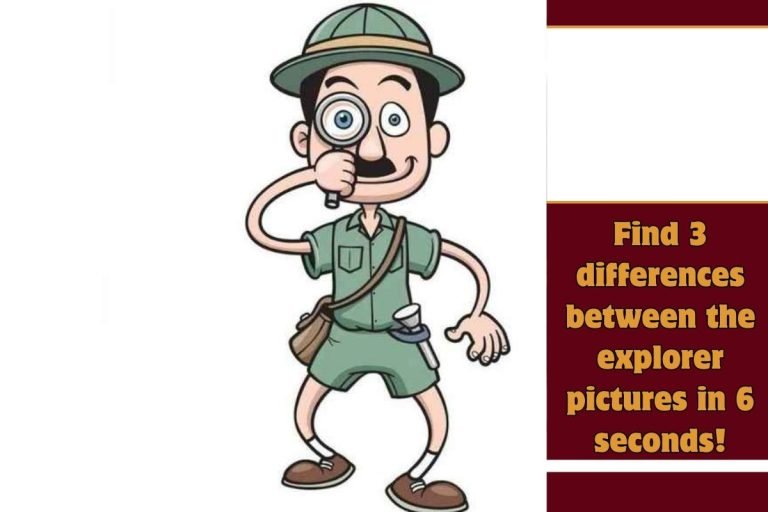 Find 3 differences between the explorer pictures in 6 seconds!