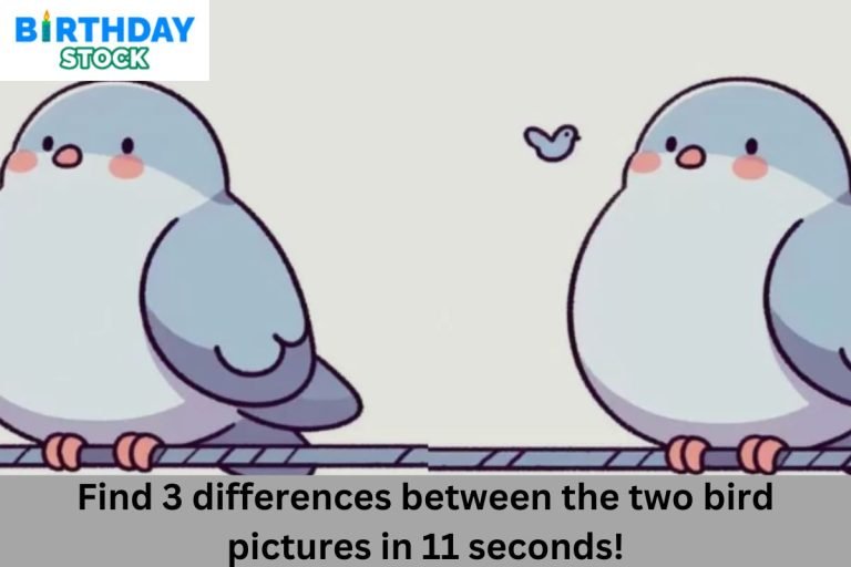 Find 3 differences between the two bird pictures in 11 seconds!
