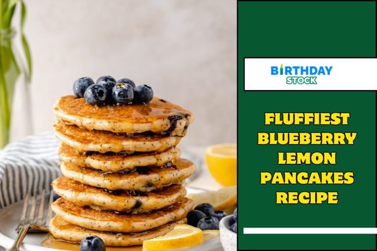 Fluffiest Blueberry Lemon Pancakes Recipe