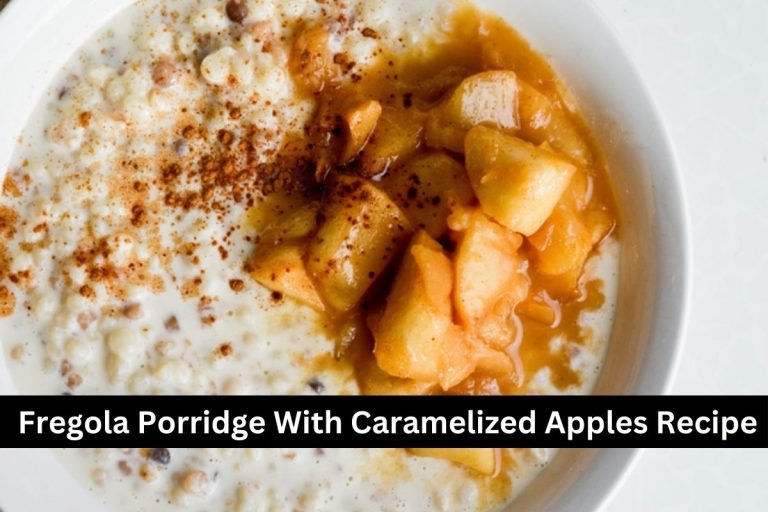 Fregola Porridge With Caramelized Apples Recipe