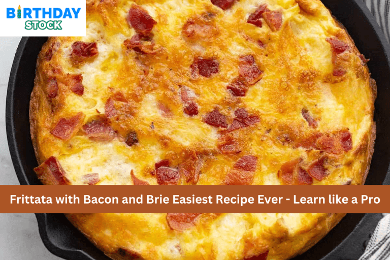 Frittata with Bacon and Brie Easiest Recipe Ever - Learn like a Pro