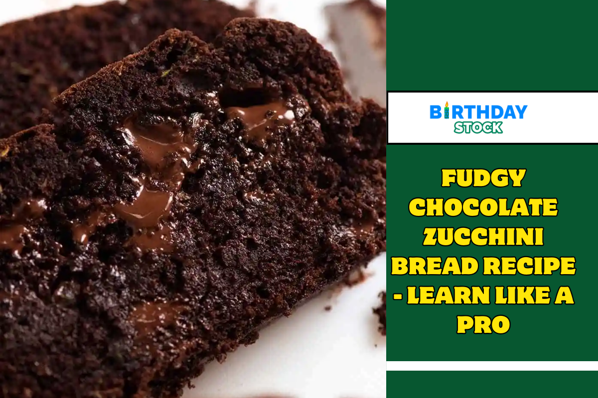 Fudgy Chocolate Zucchini Bread Recipe - Learn like a Pro