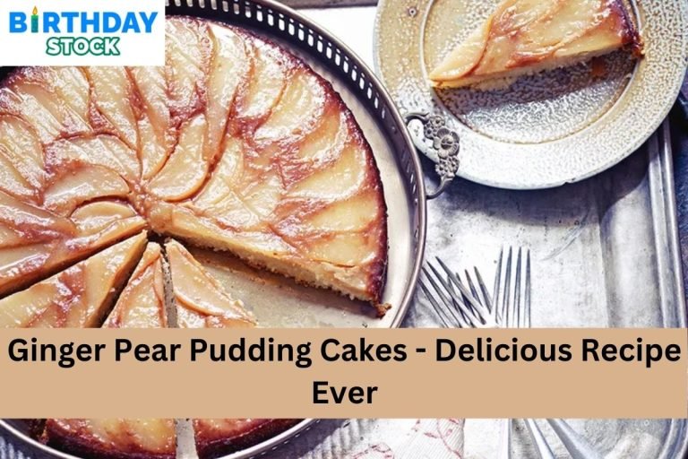 Ginger Pear Pudding Cakes - Delicious Recipe Ever