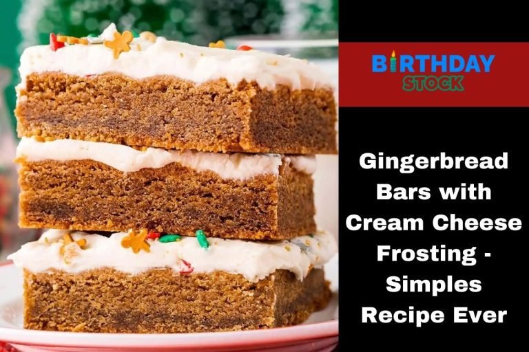 Gingerbread Bars with Cream Cheese Frosting - Simples Recipe Ever