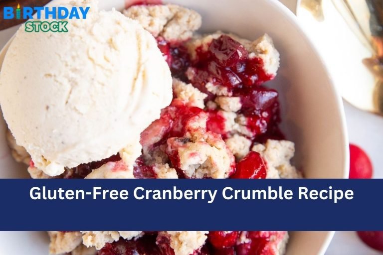 Gluten-Free Cranberry Crumble Recipe