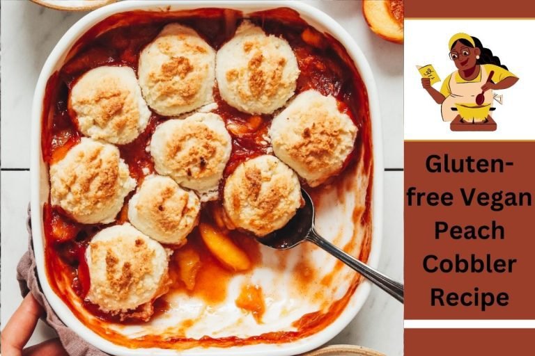 Gluten-free Vegan Peach Cobbler Recipe