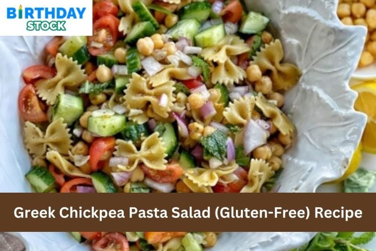 Greek Chickpea Pasta Salad (Gluten-Free) Recipe