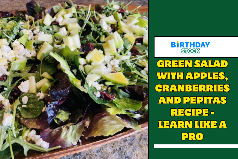Green Salad with Apples, Cranberries and Pepitas Recipe - Learn like a Pro
